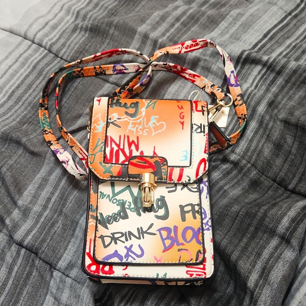 Orange Graffiti Bag